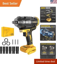 1/2'' High Torque Impact Wrench for DeWalt 20V - Brushless Motor & 4 Speed Modes