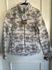 Avalanche NWT Women s S Sherpa Jack Full Zip White Gray Small