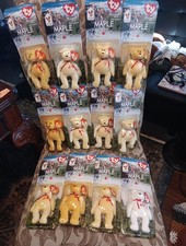 Maple The Bear-1999 McDonalds Ty Beanie Baby with Rare Errors 1993 OakBrook