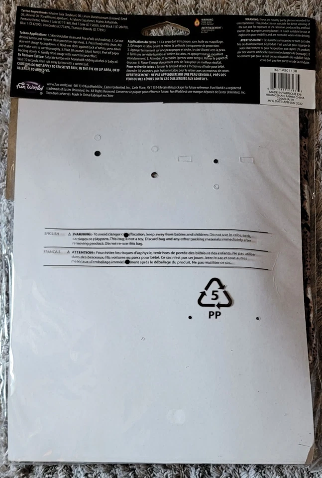 Juego de Rocker Años 80 Bandana Especificaciones Gargantilla Bufanda Tatuaje Hoja Halloween Juegos con disfraces Foto 2 de 2