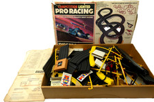 TycoPro Competition Lighted Racing System Electric Slot Car Race Track Untested