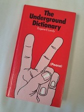 The Underground Dictionary by Eugene Landy HB 1st Edition 1971