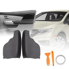 1 Pair Door Panel Armrest Cover Compatible with Honda Odyssey 2011 2012 Black