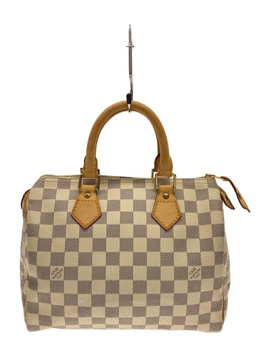 Authentic LOUIS VUITTON Damier Azur Speedy 25 w/Dust Bag Boston Bag N41371 Used