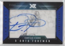 2017 Panini XR Luminous Endorsements Blue 22/49 D'Onta Foreman #LE-DF Auto n0c