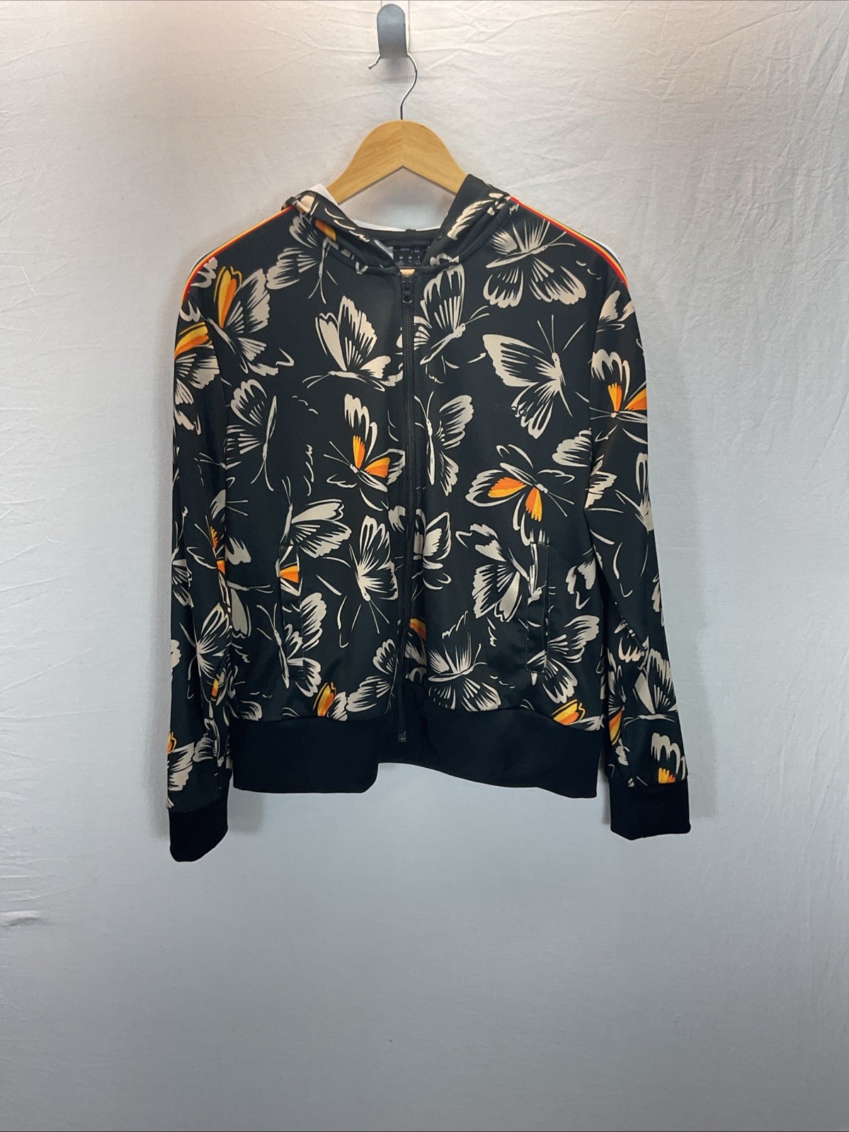 Adidas x Farm Rio Black Butterfly Full Zip Women's Track Jacket Size XL image 4