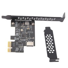 PCI-E 1X to USB 3.2 GEN1 5Gbps Type-E A-Key Expansion Card, Front Panel - 9243