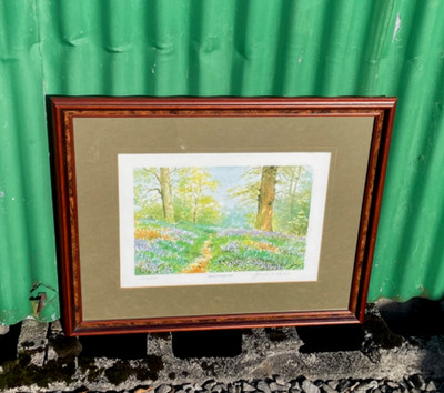 Limited Edition Print signed by artist, (108/250) James D Preston Bluebells