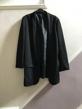BOOHOO LADIES BLACK OPEN JACKET SIZE 12 UK