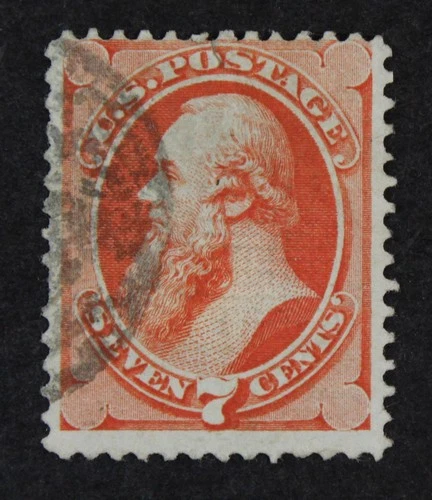 CKStamps: US Stamps Collection Scott#138 7c Used Tiny Tear CV$500