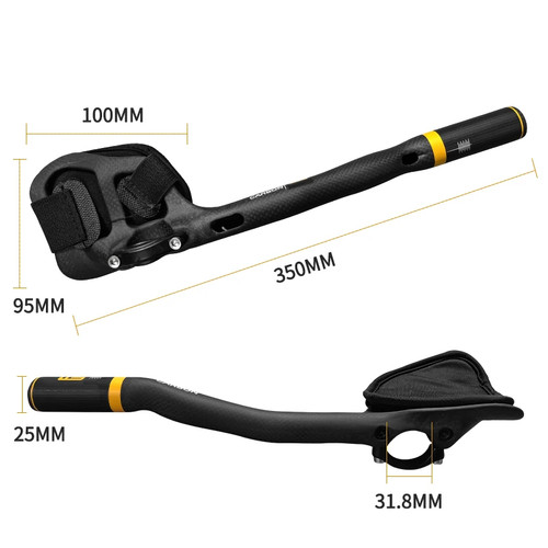 Manillar completo de fibra de carbono para bicicleta de carretera reposacabezas poner manillares de bicicleta aerodinámica - Imagen 7 de 29