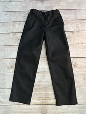 Lands End Boys Active Chino School Uniform Golf Pants, Size 7 Black