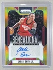 Jabari Smith Jr 2024 Panini Prizm #SS-JSJ Gold Sensational Signatures Auto /10