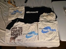 6 Vintage Microsoft TechNet Promo Logo Software T-Shirt Men Sz XL Y2K 90’s