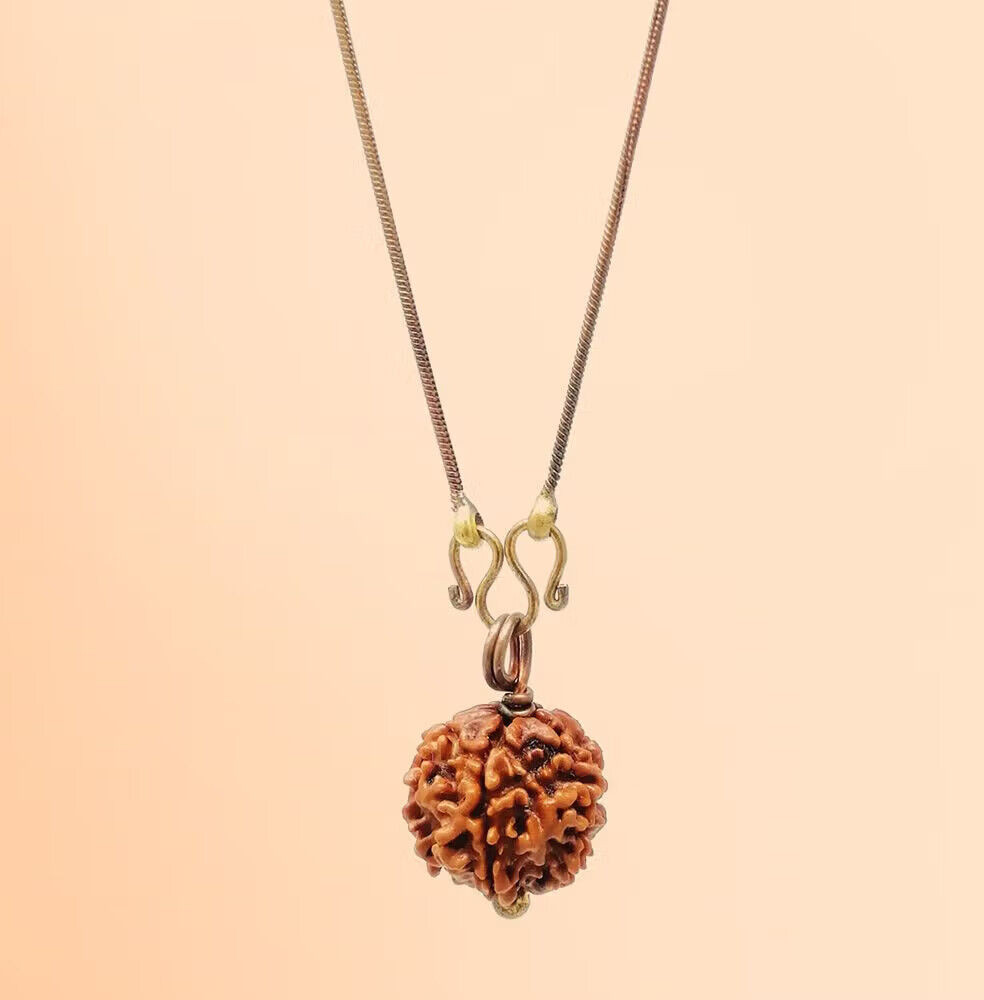 ISHA LIFE  Adiyogi Panchamukhi (five faced) Rudraksha bead.with copper chain