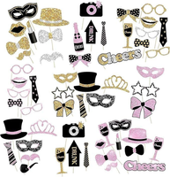 60 StüCk Foto Requisiten, Lustige Party Foto Booth Props Fotobox Accessoires Geb