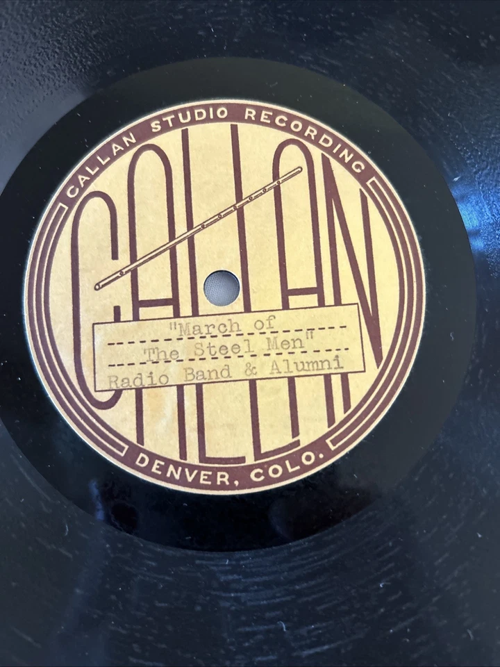 2-78 rpm Vinyl “Test Pressing “ Recordings -“RADIO BAND & ALUMNI” March Of The - Image 3 of 4