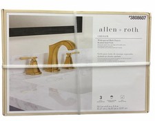 allen + roth 67124W-614408 Chesler 2-handle 8-in, Brushed Gold #3808607