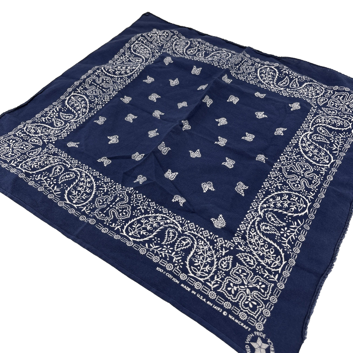 VTG WAMCRAFT MADE IN USA RN 14193 BANDANNA SCARF SIZE 22X22 Rn 14193 Bandana - Etsy main image 4