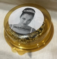 David's Bridal Tiara collection silver metal with rhinestones and pearls