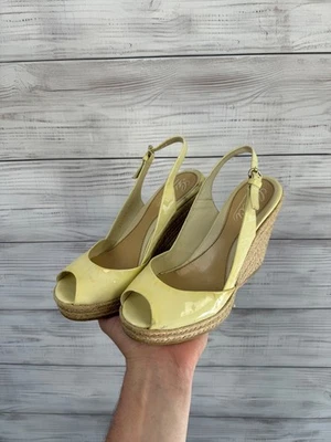 Gucci Designer Wedge Sandals Peep Toe Slingback - Image 1 of 4
