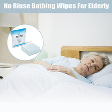 -21 Larger,No Rinse Bathing Wipes for Adults-Rinse Free Bath Sponges,Soap In...