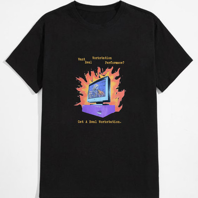 Vintage 90s Silicon Graphics Computer Indigo 2 Infinitely T-Shirt Retro Tech Gra