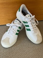 Adidas VL Court 3.0 White Green Womens Size 10 NEW
