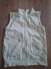 Carters Mint Green Full Zip Fleece Vest Girl's Size 4