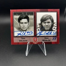 2008 Tom DeLeone Stan White Ohio State TK Legacy Auto /100 Historical Links HL30