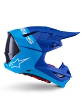 Alpinestars Supertech S-M10 Flood Helmet Metallic Blue/Medium Blue/Black Medium