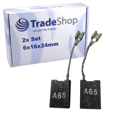 2x Motorkohlen A65 A69 6x16x24mm für Bosch Berner Würth BTI Bohrhammer GSH10 11
