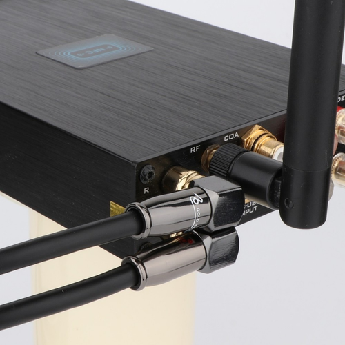 1pair OFC Wire Right Angle Locking RCA Plug HIFI Audio Interconnect RCA Cable - Picture 7 of 9