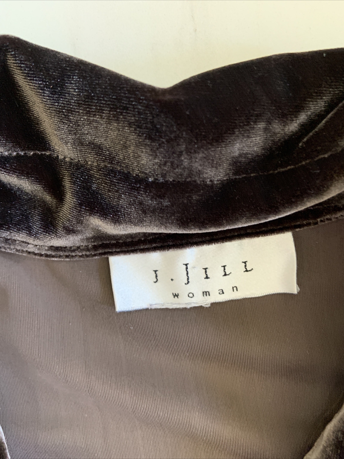 J JILL Woman XL Dark Brown Button Down Velour Vel… - image 14