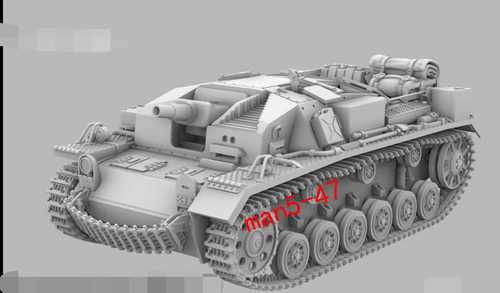 3D printing 1/72  German Stug III A 1940 assault gun  Unpainted model kit - Picture 1 of 2