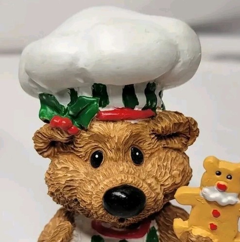 Rarissime statuine vintage Natale 4 orso da forno di Amy Wulfing Enesco 1993 - Foto 6 di 15