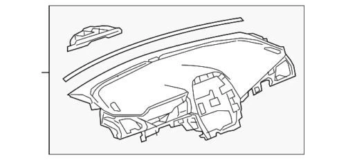 Genuine GM 2018-2022 Chevrolet Spark Upper Instrument Panel Assembly 42450357