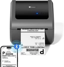Bluetooth Thermal Shipping Label Printer or Paper for USPS Shopify eBay Lot