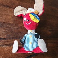 Vintage DAKIN Dream Pets Red Mouse Stuffed Plush Japan NWT