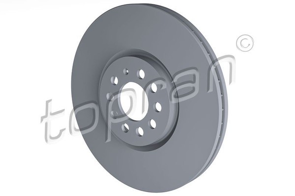 2X Topran 109 524 Bremsscheibe FüR Audi Seat Skoda VW-image