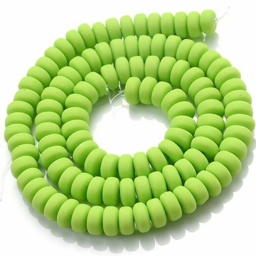Polymer Clay Beads For Jewellery Making x50 Spacer Oval Chunky Bright 3x7mm - Picture 13 of 16