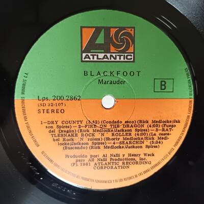 Blackfoot ‎– Marauder [1981] Vinyl LP Country Rock Southern Rock