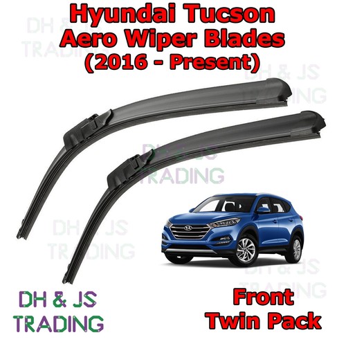 (1619) Hyundai Tucson Aero Wiper Blades / Front Windscreen Flat Blade