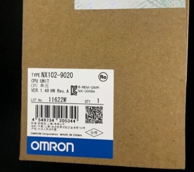 NX102-9020 New Sealed Omron NX102 Database Connection CPU Unit NX102-9020