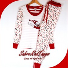 NWT HANNA ANDERSSON PEANUTS ORGANIC LONG JOHNS PAJAMAS SNOOPY MIX IT UP XL 16 18