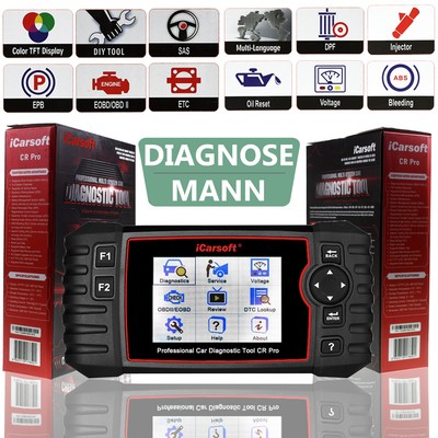 OBD Scanner vom Fachmann - DIAGNOSEGERÄT iCARSOFT CR PRO UNIVERSAL OBD SCANNER
