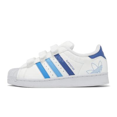 adidas Originals Superstar CF C White Navy Blue Kids Preschool Casual  IF3577 | eBay