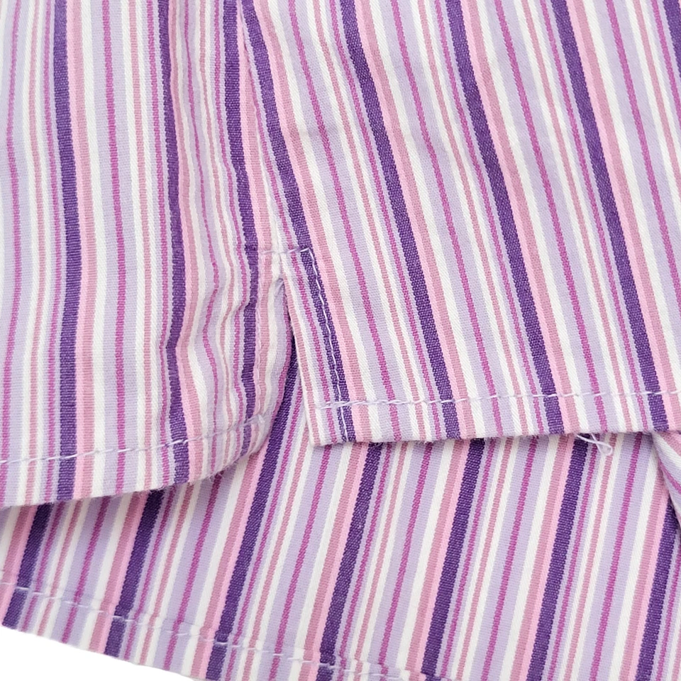 DCC 弹性女式紫色条纹背心 V 领 M 码 — 第 2/4 张图片