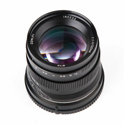 Zonlai 50mm F1.4 Large Aperture Manual Focus Lens For Canon Sony M4/3 Fujifilm - Picture 6 of 16