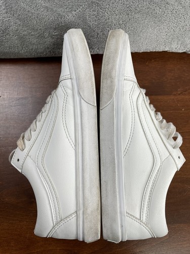 Vans Off The Wall Leather 507452 White Casual Shoes Sneakers Men’s 9 Womens 10.5 - Picture 11 of 16
